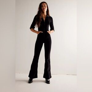 Free People Jayde Long-Sleeve Corduroy Jumpsuit